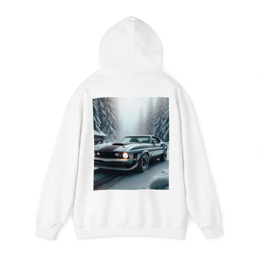 Ford Mustang Mach One Winter Forest Road – Hoodies