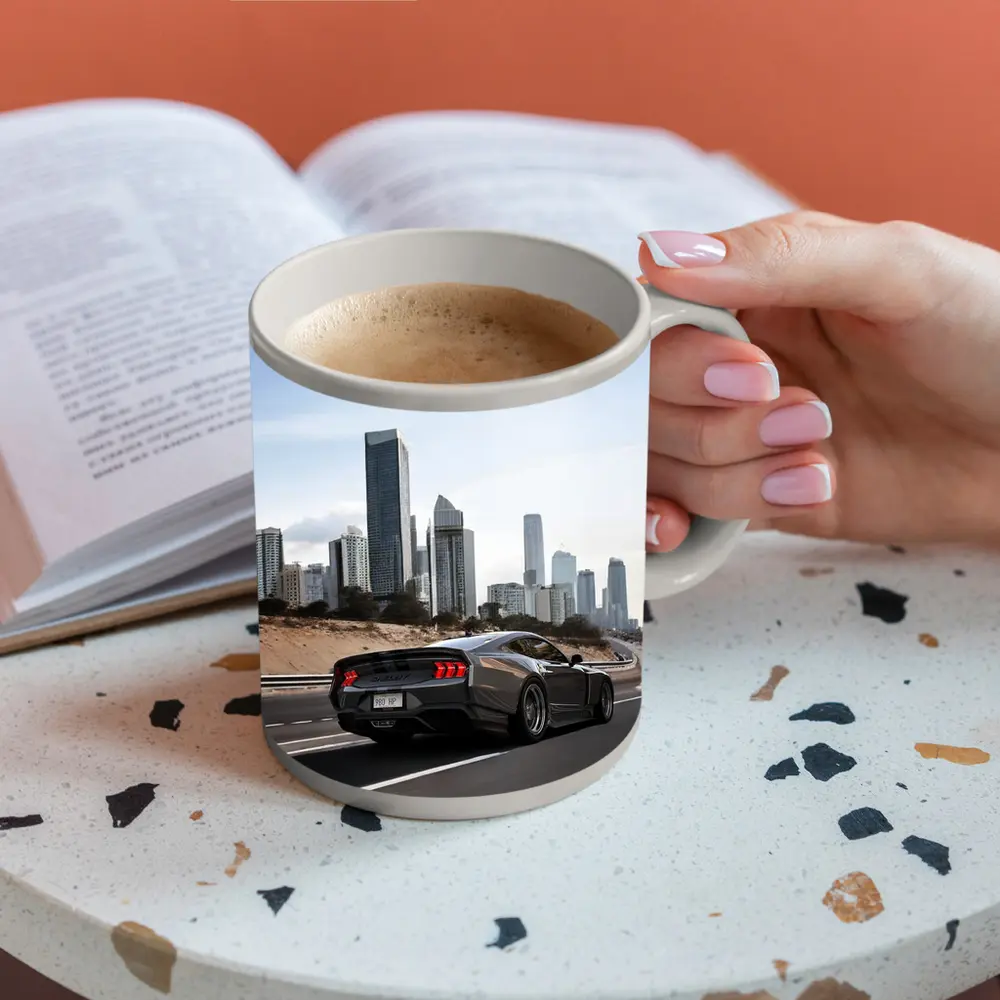Ford Mustang Shelby GT500 City Skyline Drive – Mugs