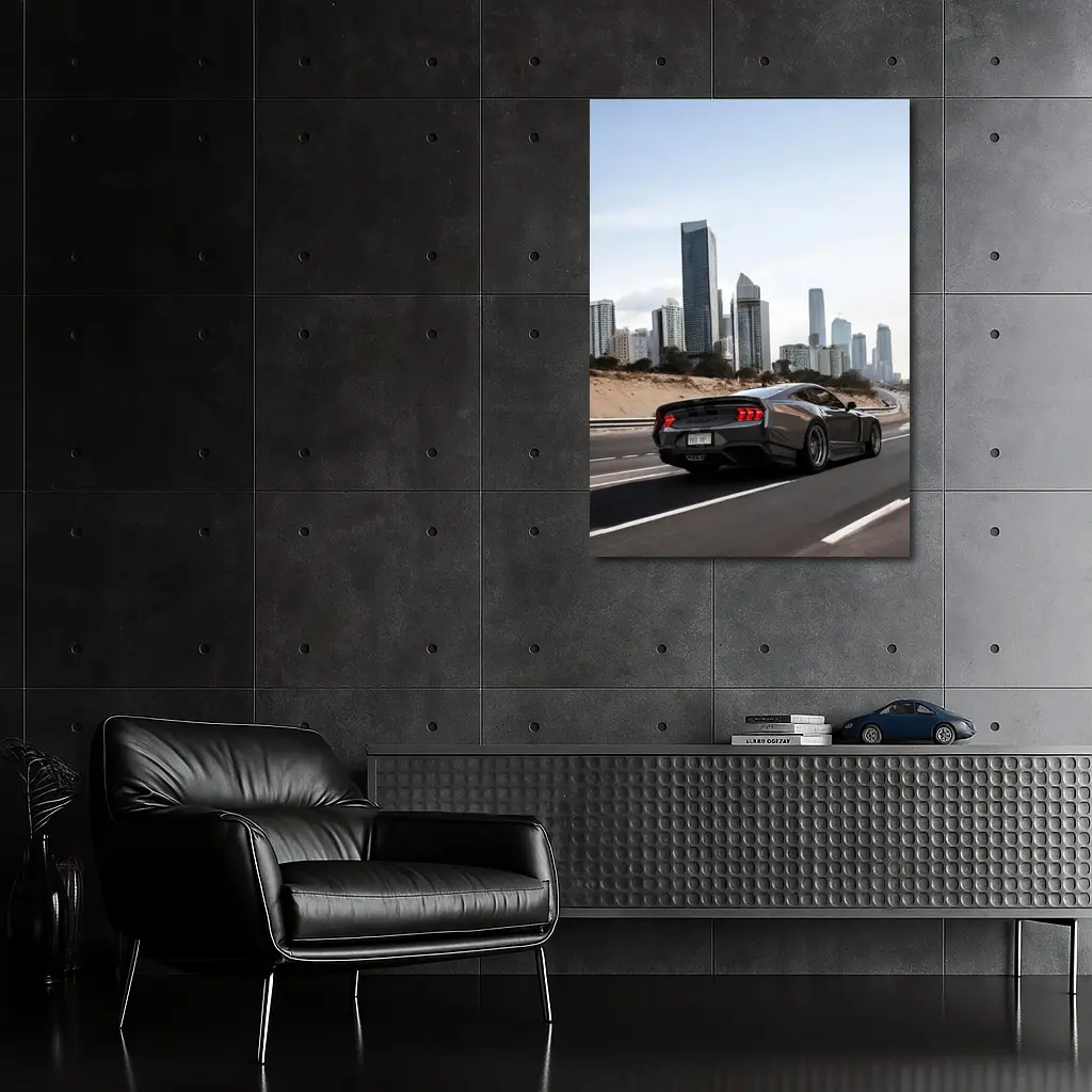 Ford Mustang Shelby GT500 City Skyline Drive – Wall Art