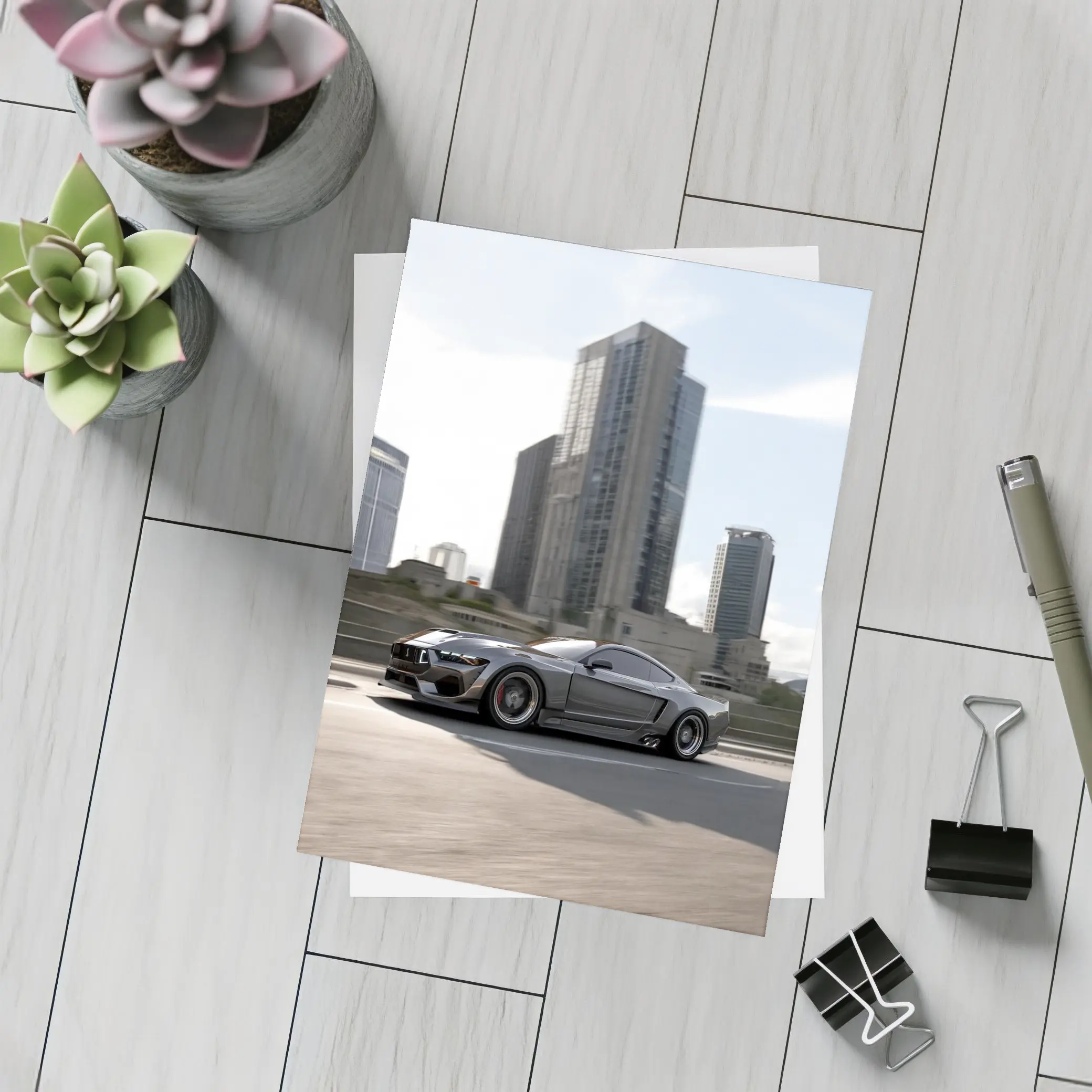 Ford Mustang Shelby GT500 City Street – Postcards