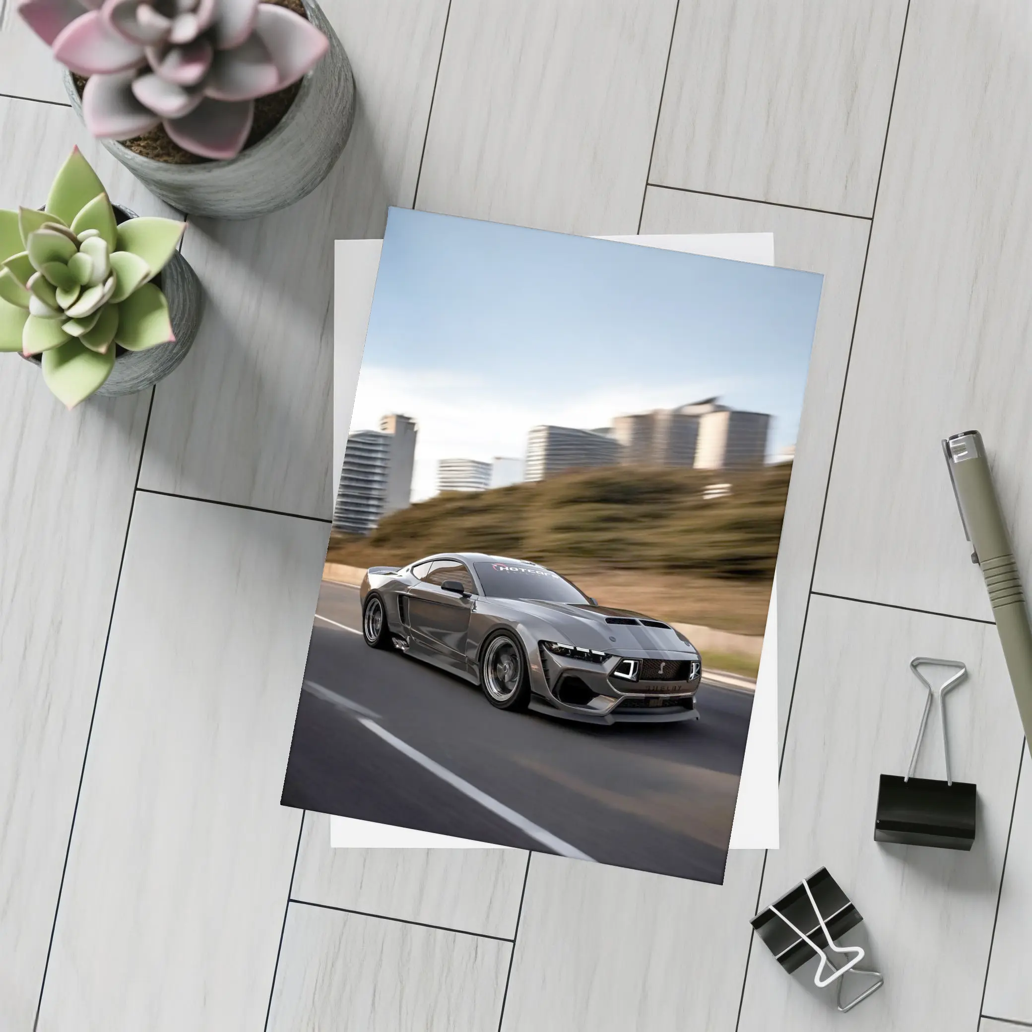 Ford Mustang Shelby GT500 Dark City Street – Postcards