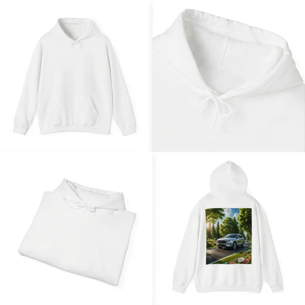 Ford Edge SUV Sunny Tree Lined Road – Hoodies