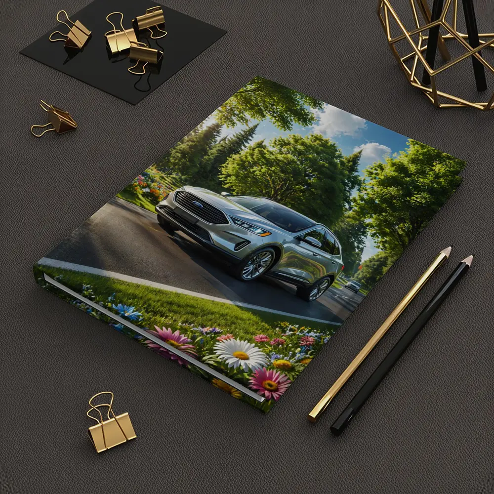 Ford Edge SUV Sunny Tree Lined Road – Notebooks