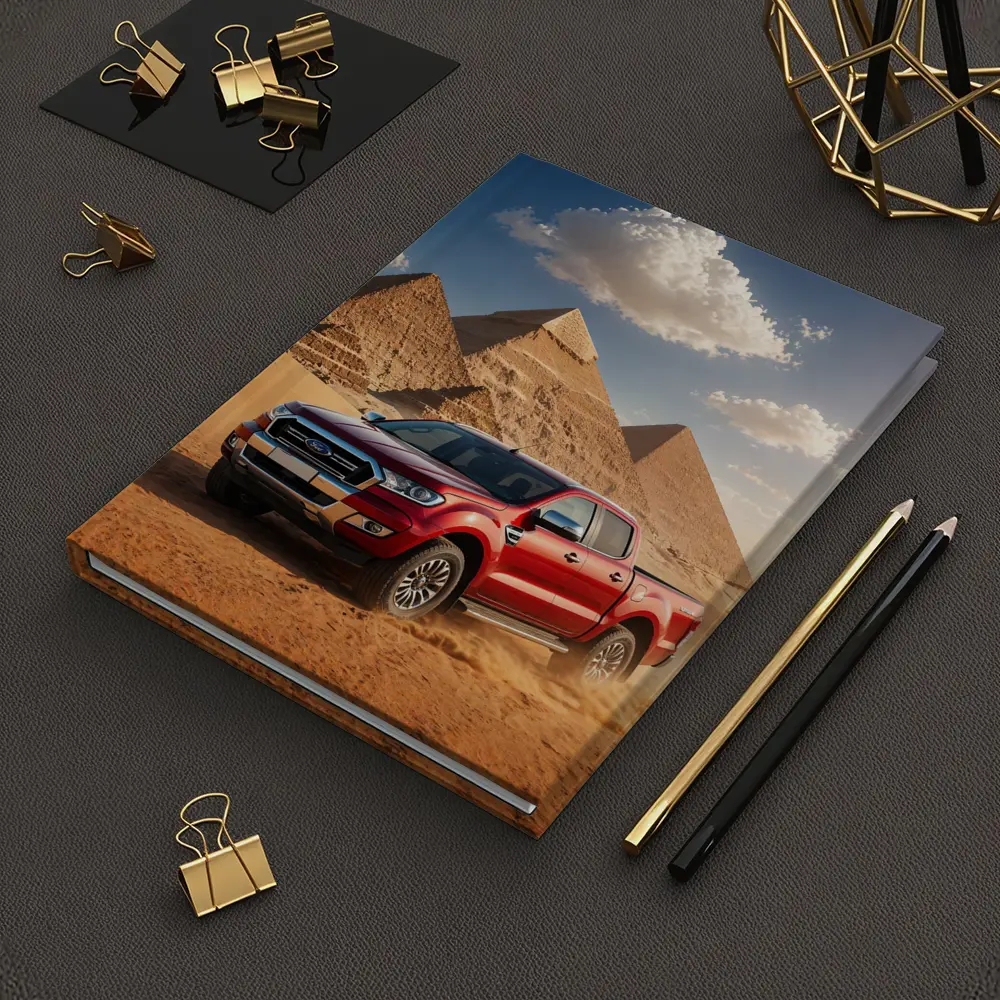 Ford Ranger Red Truck Egypt Pyramids Desert – Notebooks