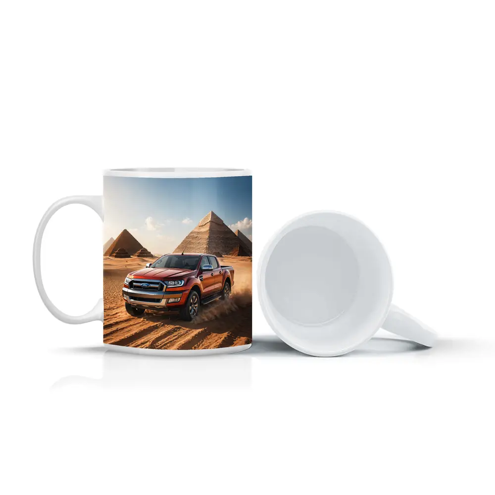 Ford Ranger Pickup Truck Egypt Pyramids Desert – Mugs