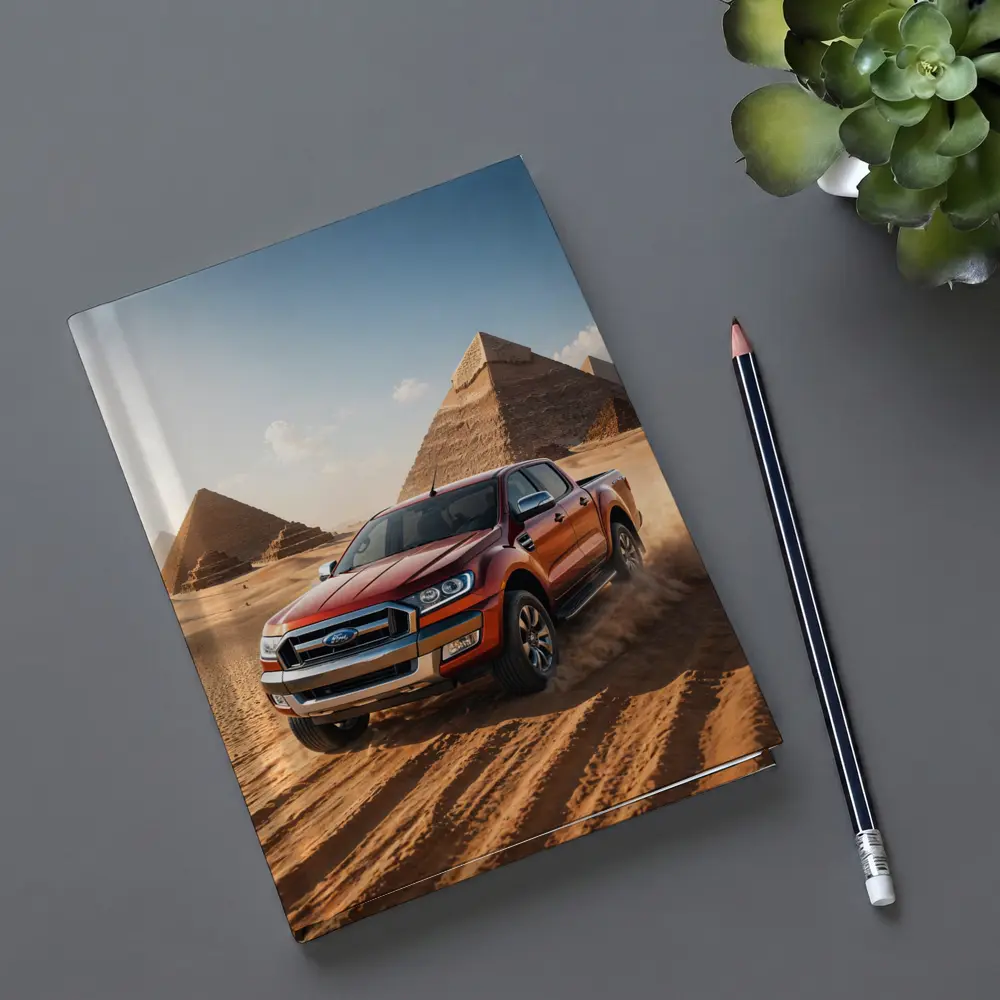Ford Ranger Pickup Truck Egypt Pyramids Desert – Notebooks