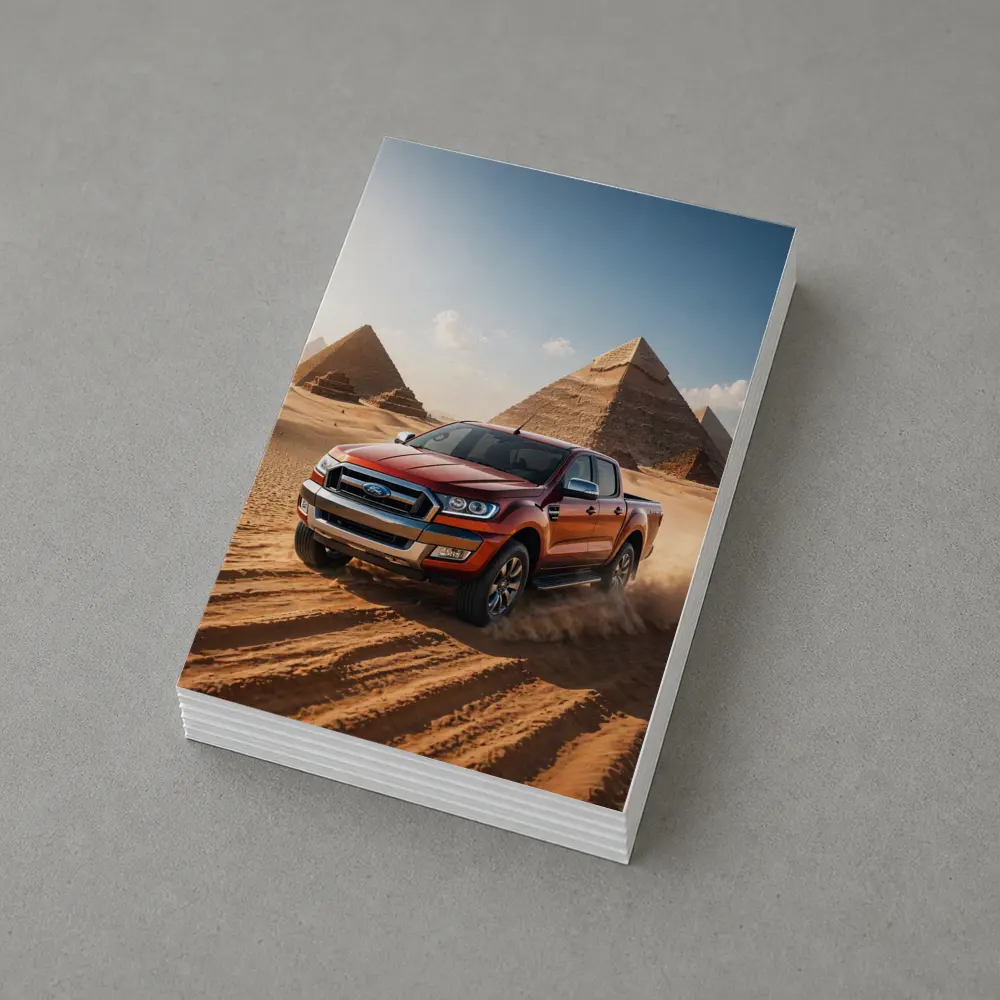 Ford Ranger Pickup Truck Egypt Pyramids Desert – Postcards