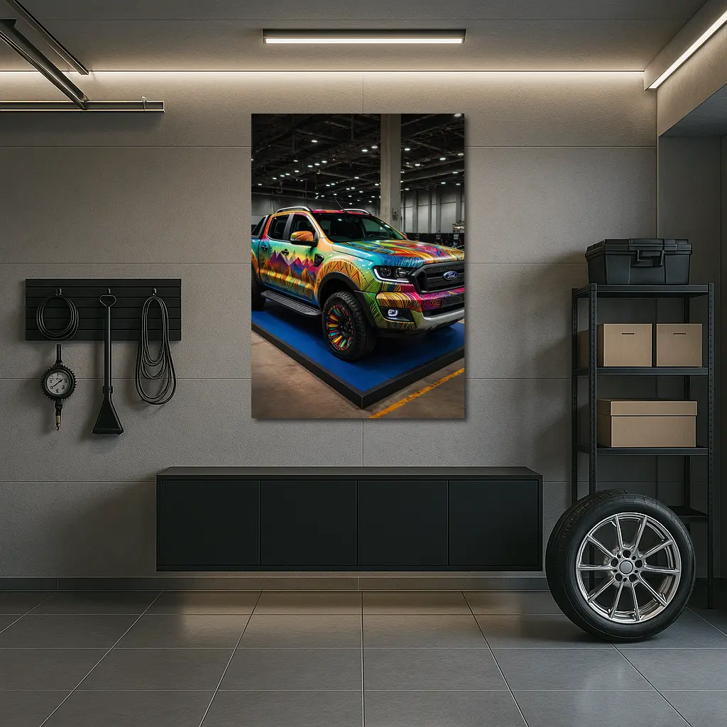Ford Ranger Colorful Wrap Art Show – Wall Art