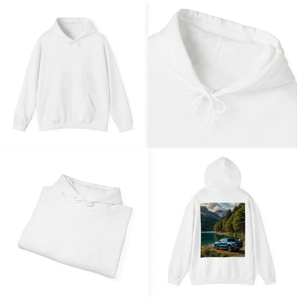 Ford Ranger Blue Truck Mountain Lake – Hoodies