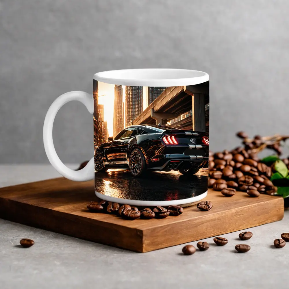 Ford Shelby GT500 Black City Sunset – Mugs