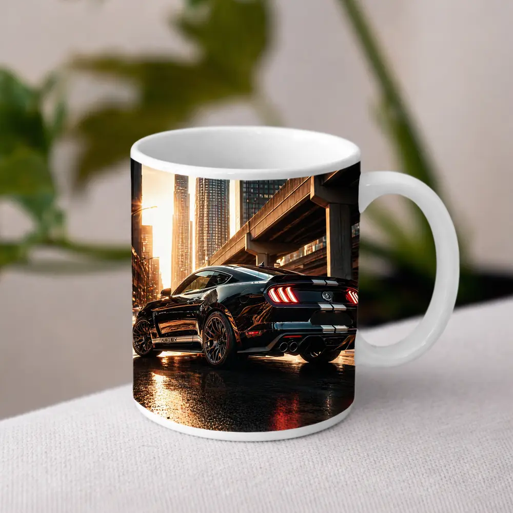 Ford Shelby GT500 Black City Sunset – Mugs