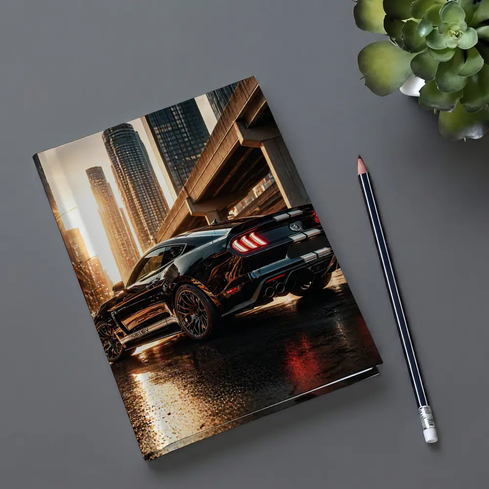 Ford Shelby GT500 Black City Sunset – Notebooks
