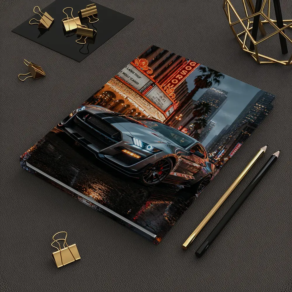 Ford Shelby GT500 Mustang Rainy Los Angeles Night – Notebooks
