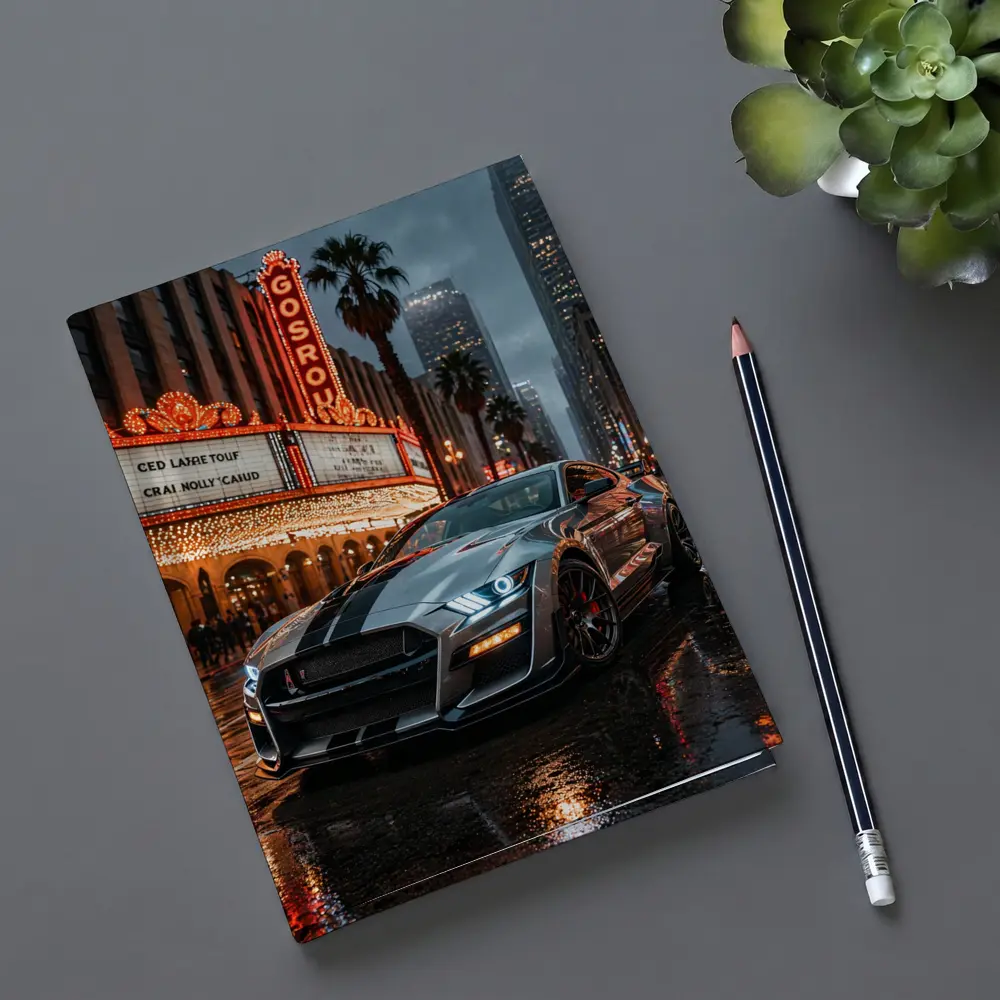 Ford Shelby GT500 Mustang Rainy Los Angeles Night – Notebooks