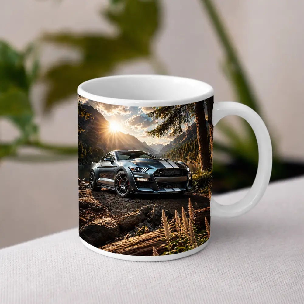 Ford Shelby GT500 Mustang Mountain Lake Setting – Mugs