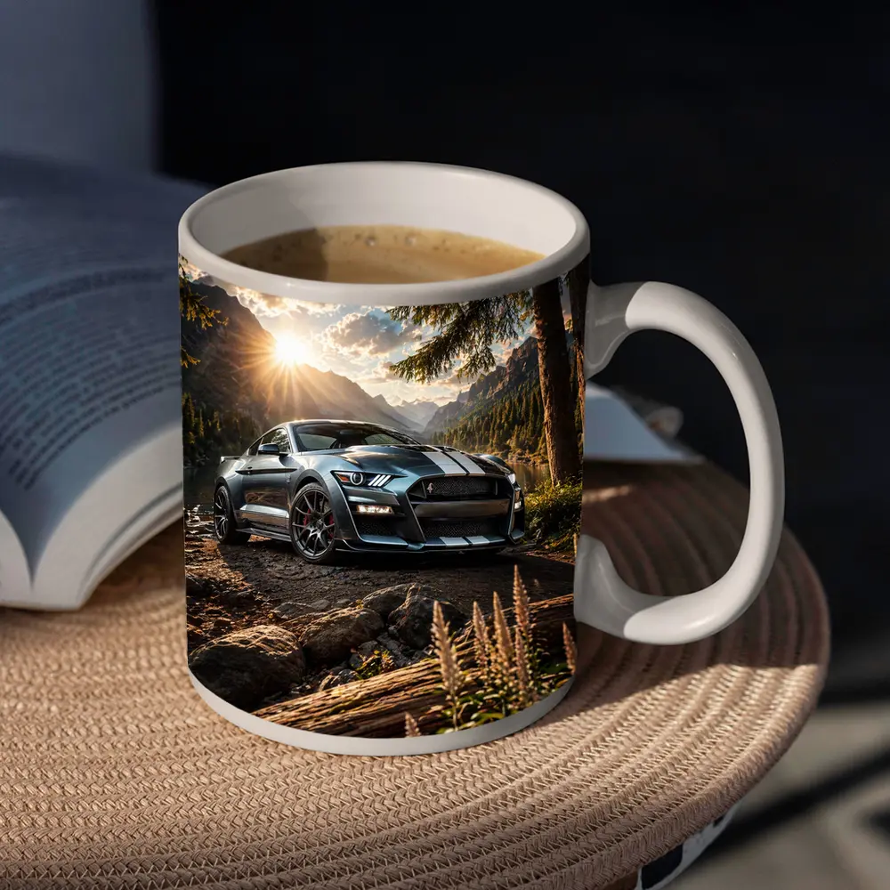 Ford Shelby GT500 Mustang Mountain Lake Setting – Mugs