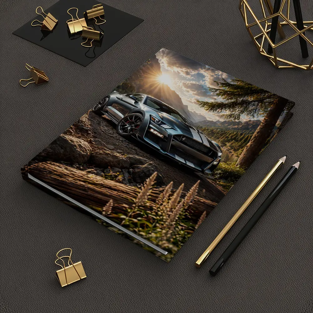 Ford Shelby GT500 Mustang Mountain Lake Setting – Notebooks