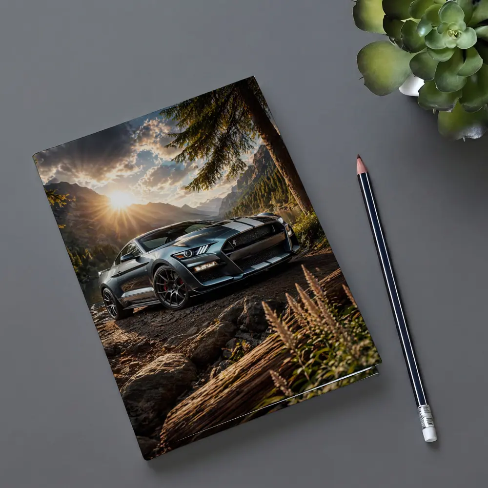 Ford Shelby GT500 Mustang Mountain Lake Setting – Notebooks