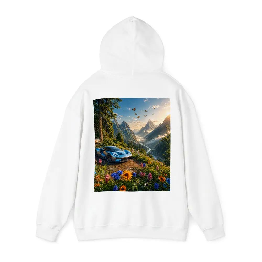 Ford GT Supercar Mountain Valley Wildflowers – Hoodies