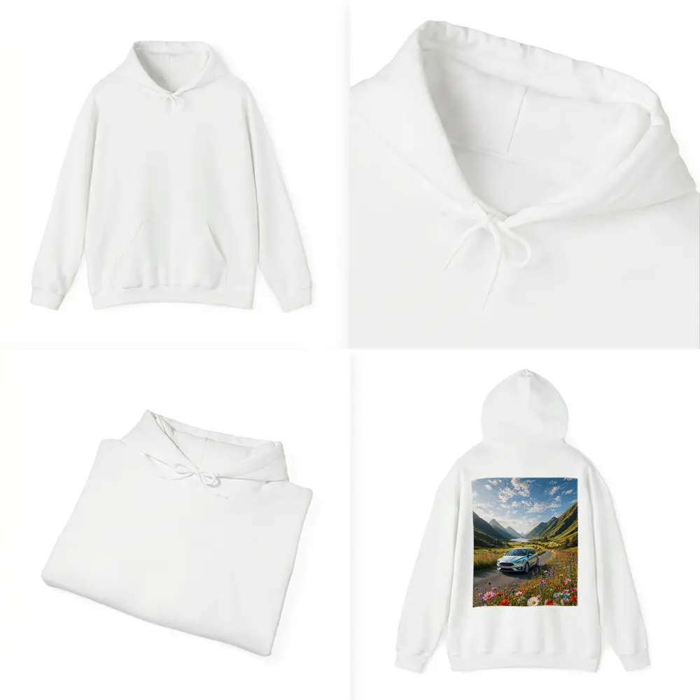 Ford Focus Silver Car Mountain Valley Road – Hoodies