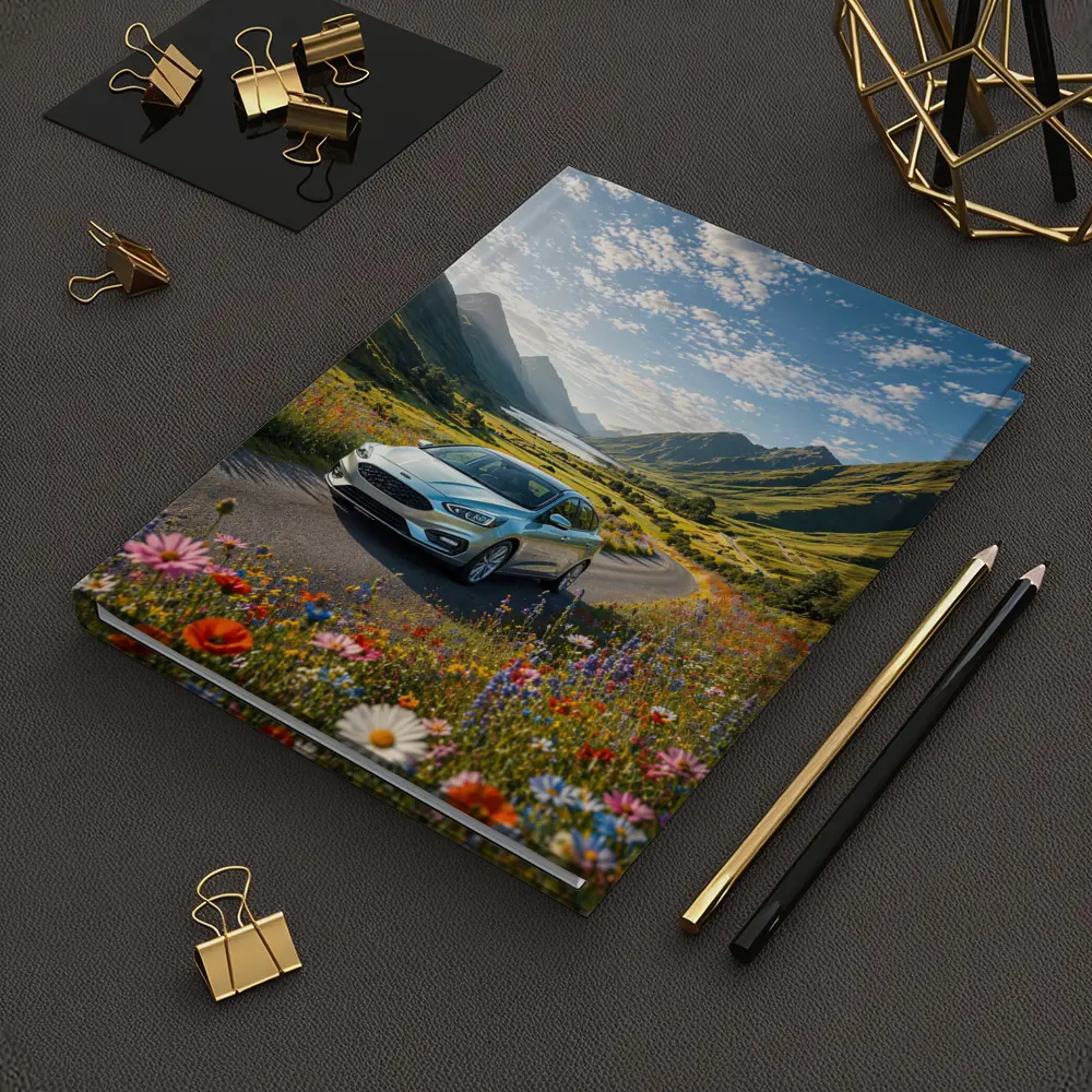 Ford Focus Silver Car Mountain Valley Road – Notebooks