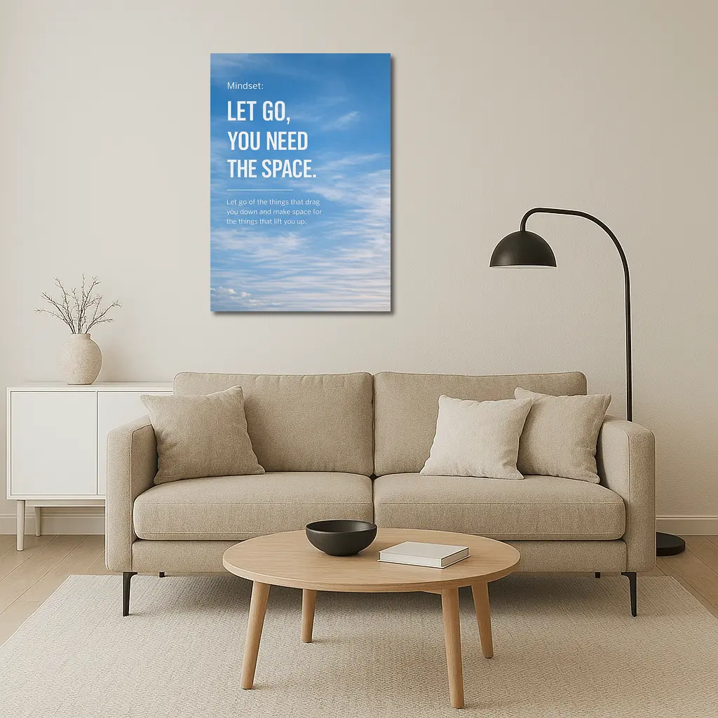Let Go You Need The Space Sky – Wall Art