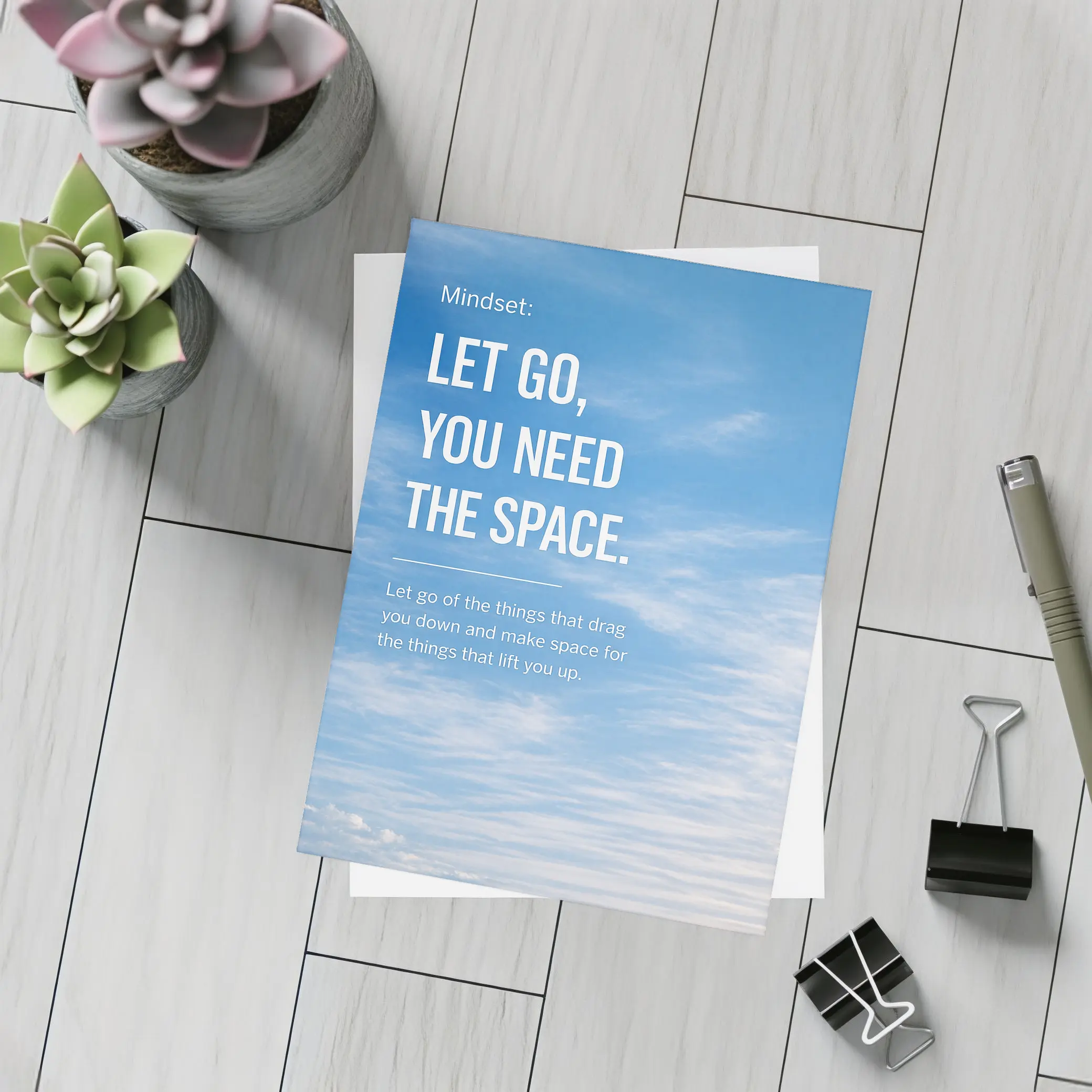 Let Go You Need The Space Sky – Postcards
