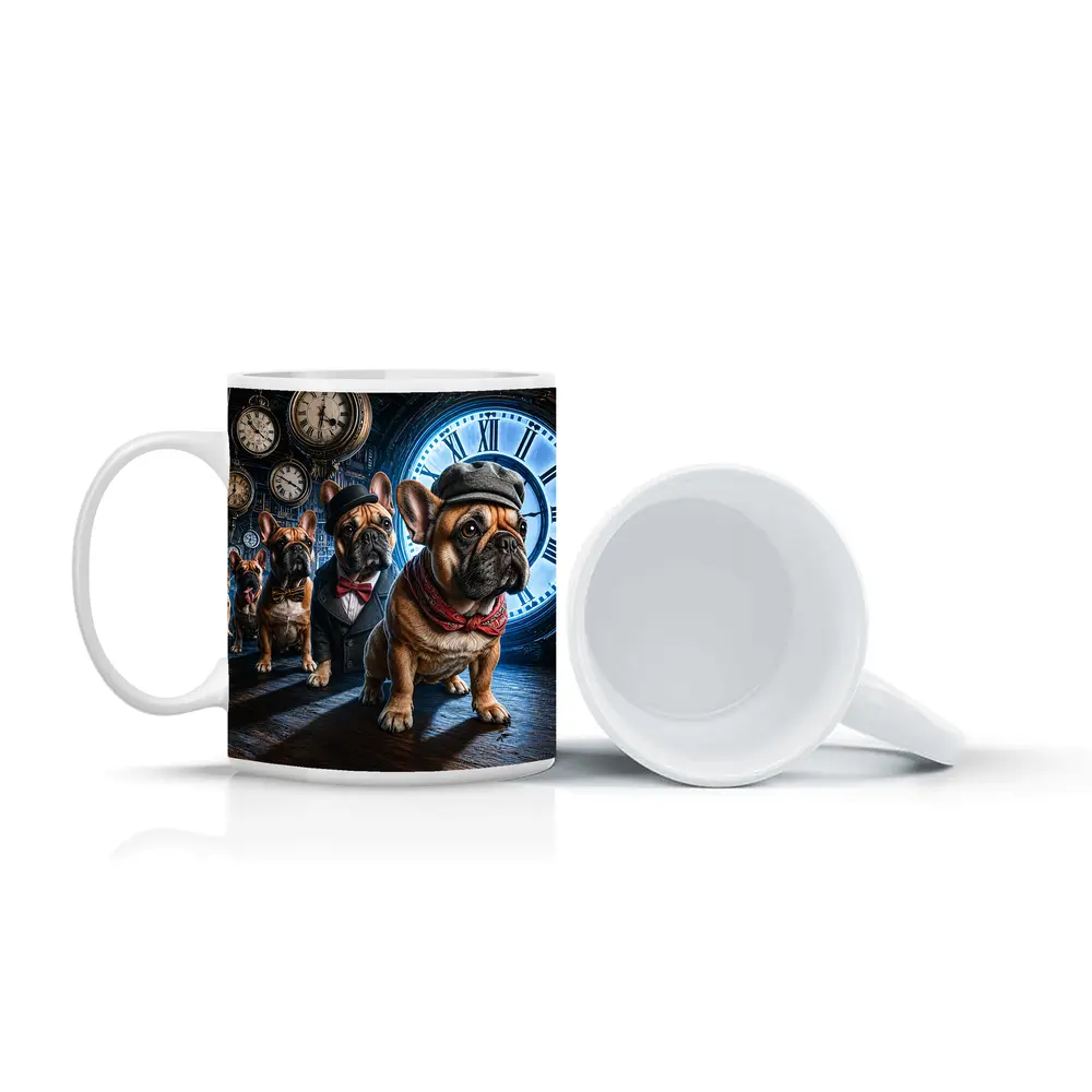 French Bulldogs Dressed Up Clock Room – Mugs