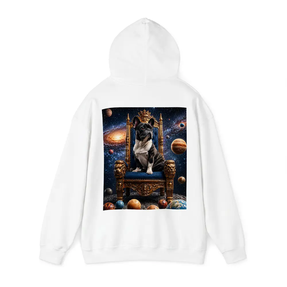 French Bulldog King Throne Galaxy Space – Hoodies