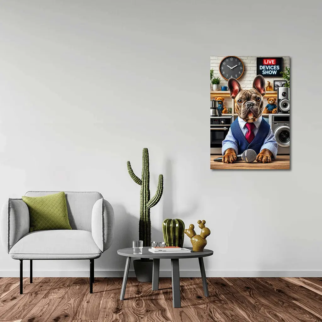 French Bulldog Host Live Devices Show – Wall Art