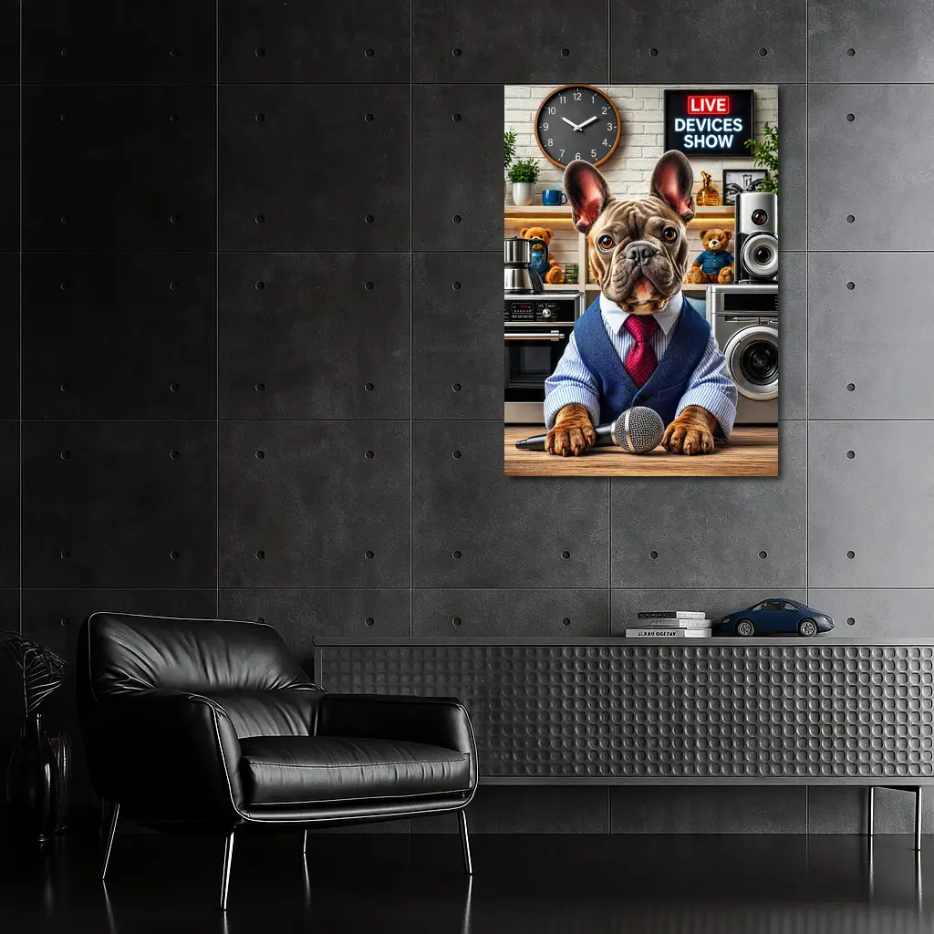 French Bulldog Host Live Devices Show – Wall Art
