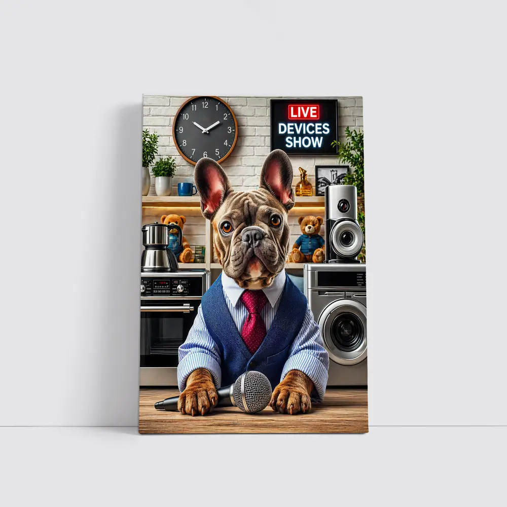 French Bulldog Host Live Devices Show – Wall Art