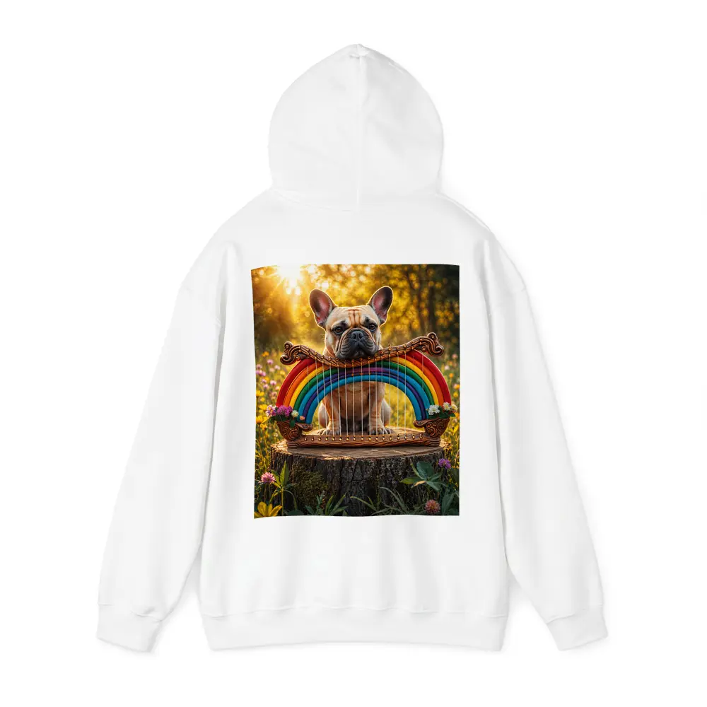 French Bulldog Rainbow Harp Sunny Meadow – Hoodies