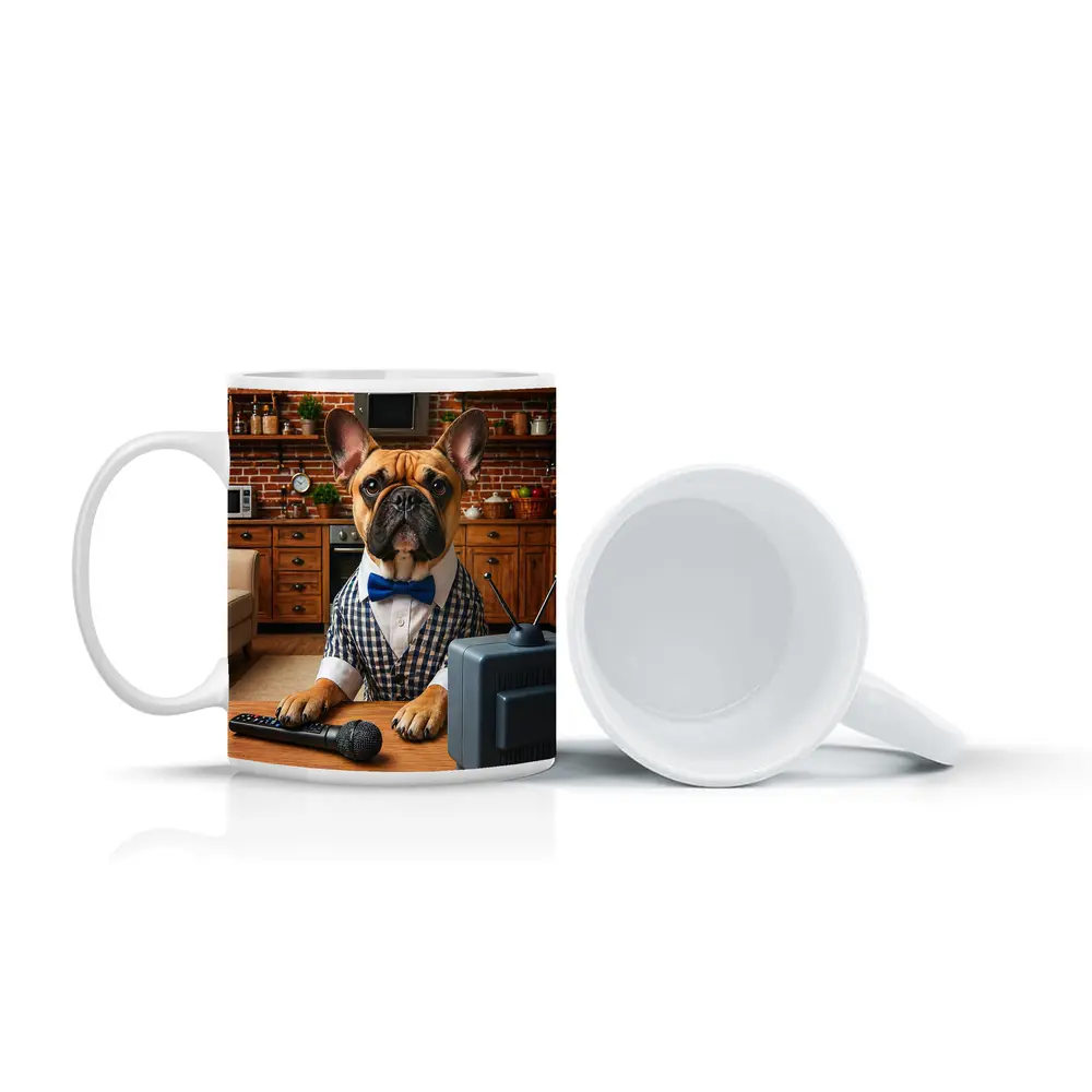 French Bulldog News Anchor Kitchen Studio – Mugs