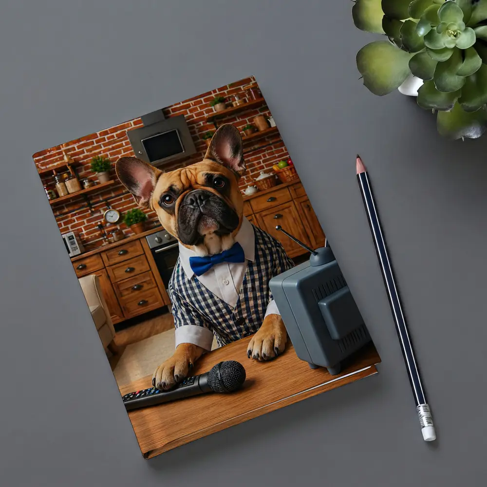 French Bulldog News Anchor Kitchen Studio – Notebooks