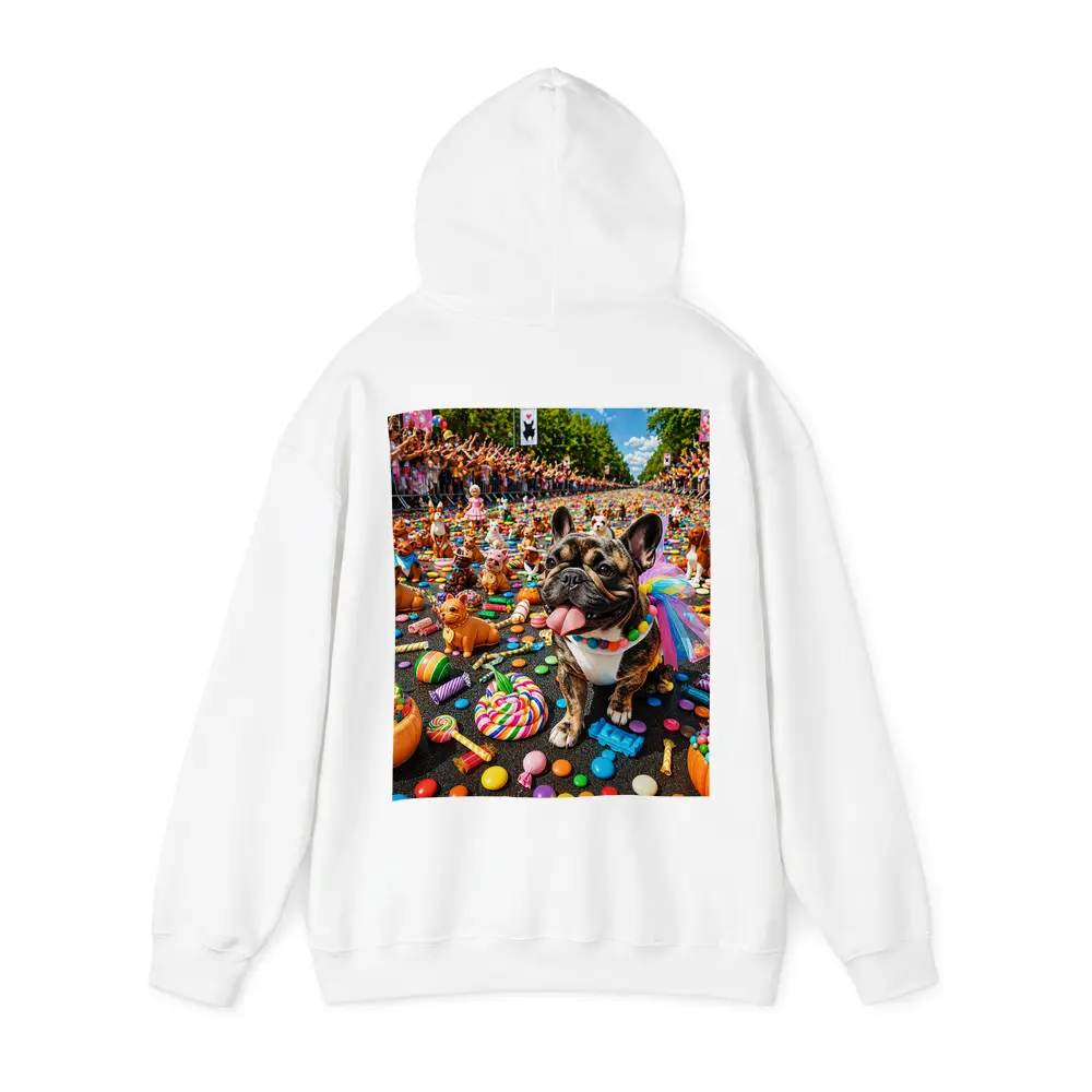 French Bulldog at Colorful Candy Parade – Hoodies