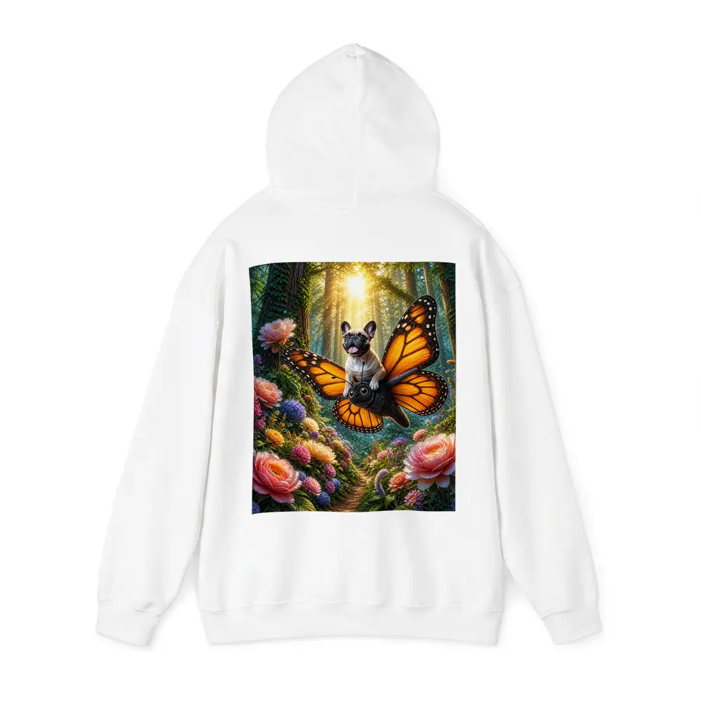 French Bulldog Butterfly Wings Magical Forest – Hoodies