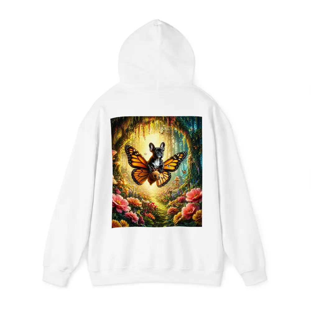 French Bulldog Butterfly Flying Magical Forest – Hoodies