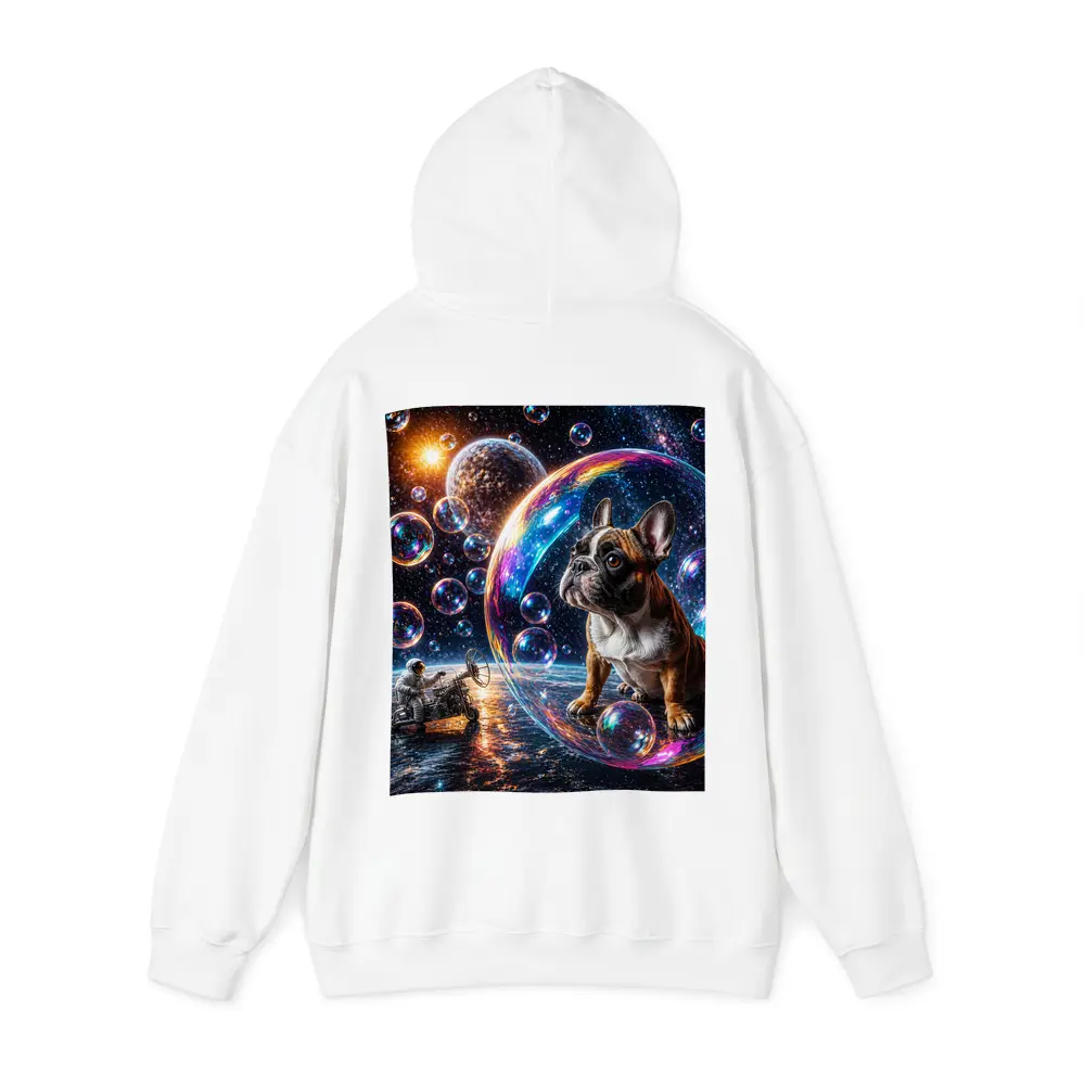 French Bulldog Astronaut Space Bubbles Galaxy – Hoodies