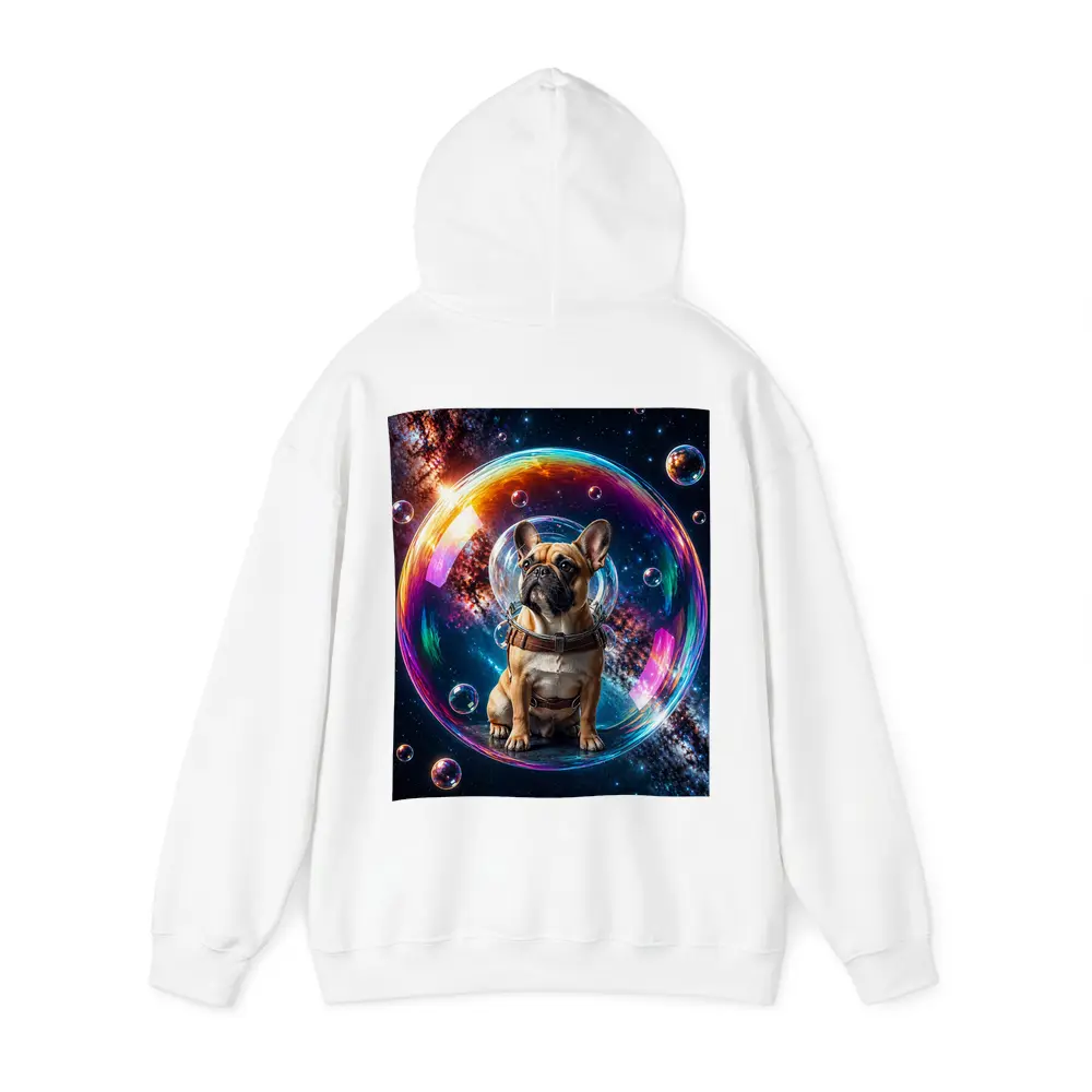 French Bulldog Astronaut Floating in Space Bubble – Hoodies