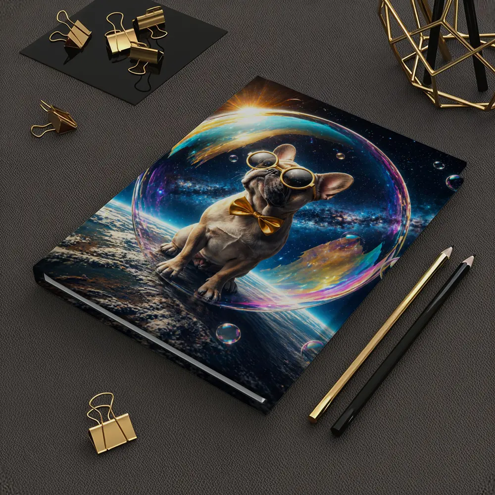 French Bulldog Space Galaxy Soap Bubble – Notebooks