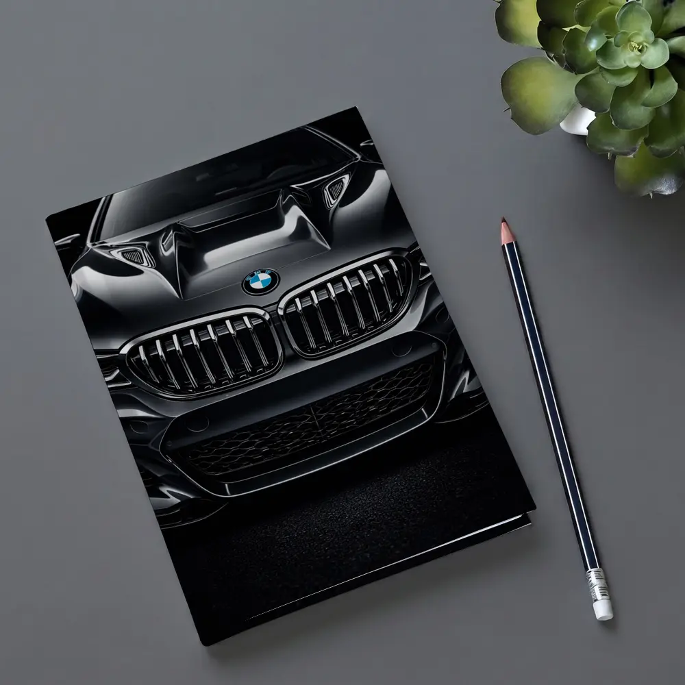 BMW X Dark Front View Close Up – Notebooks