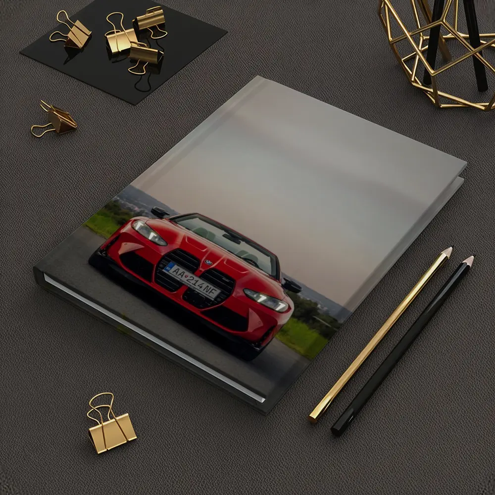 BMW M4 Competition Red Convertible Overcast Sky – Notebooks
