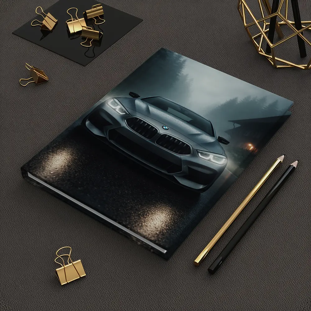 BMW M8 Front View Misty Forest Road – Notebooks