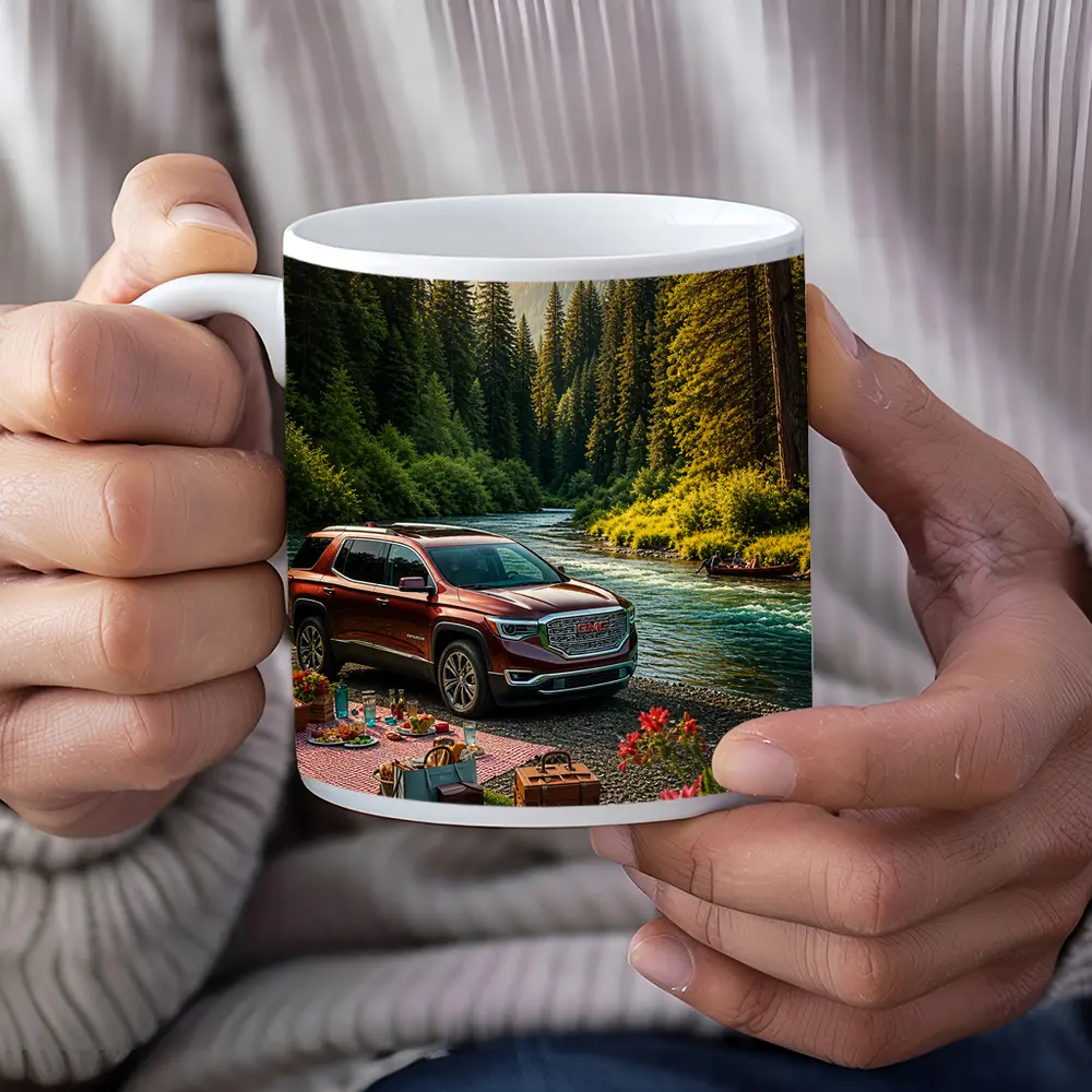 GMC Acadia Parked By Forest River – Mugs