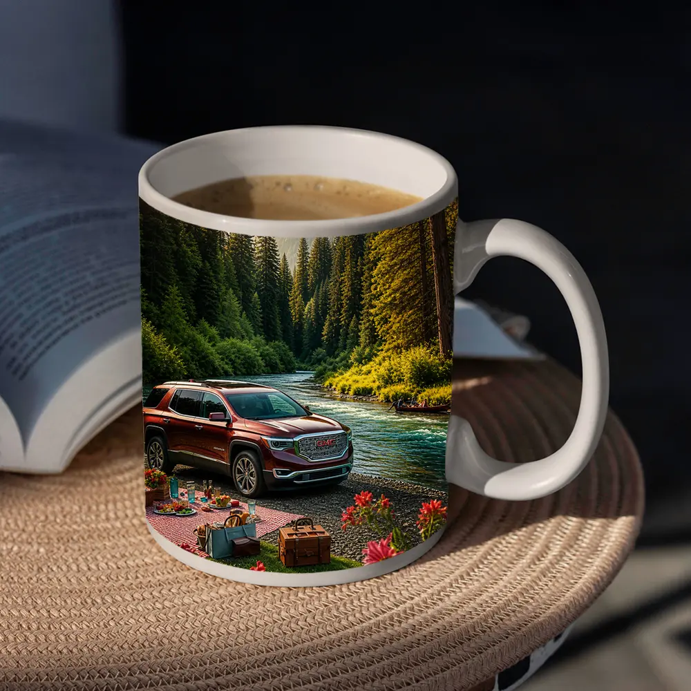 GMC Acadia Parked By Forest River – Mugs