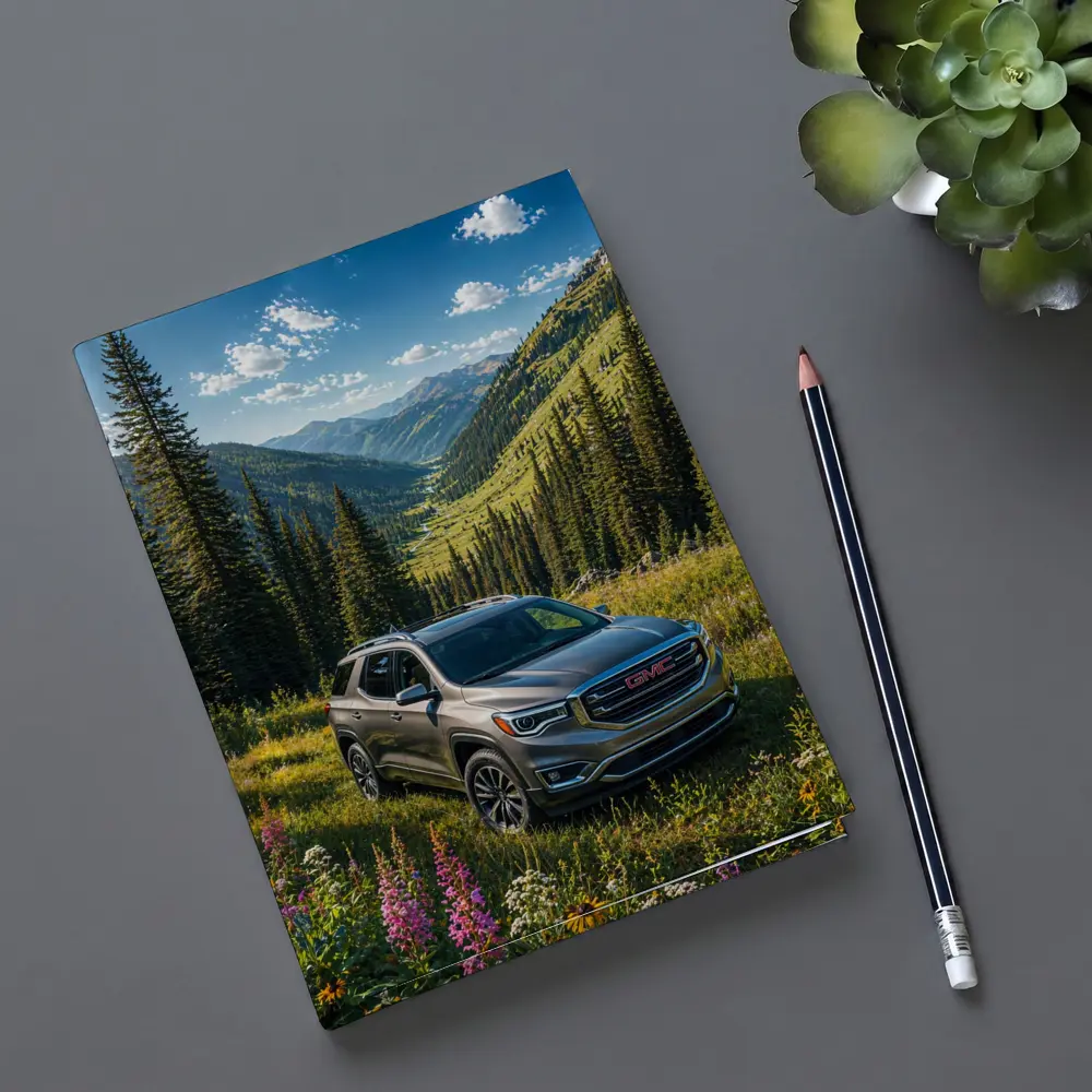 GMC Acadia Mountain Valley Green Landscape – Notebooks