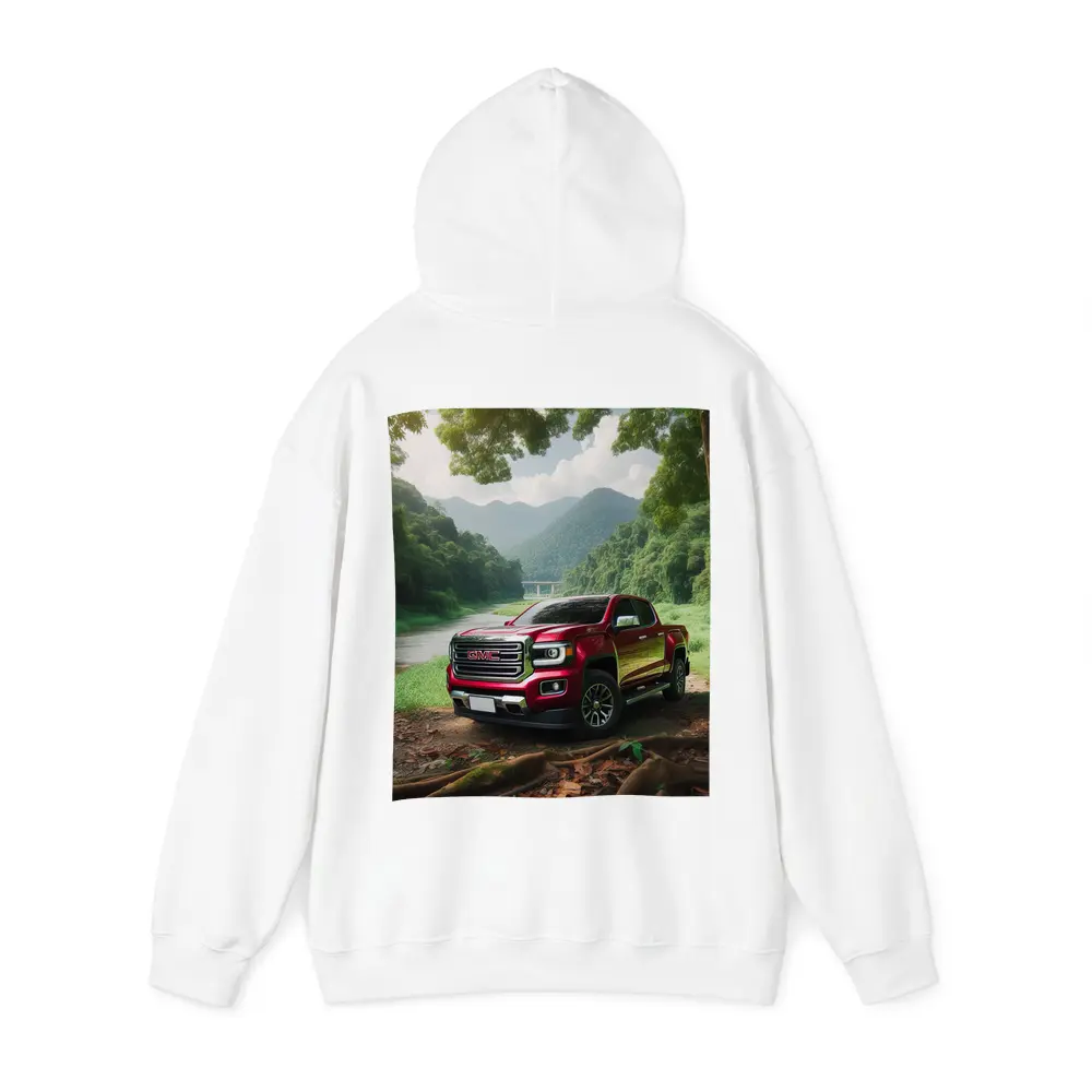 GMC Canyon Red Truck Forest River Setting – Hoodies