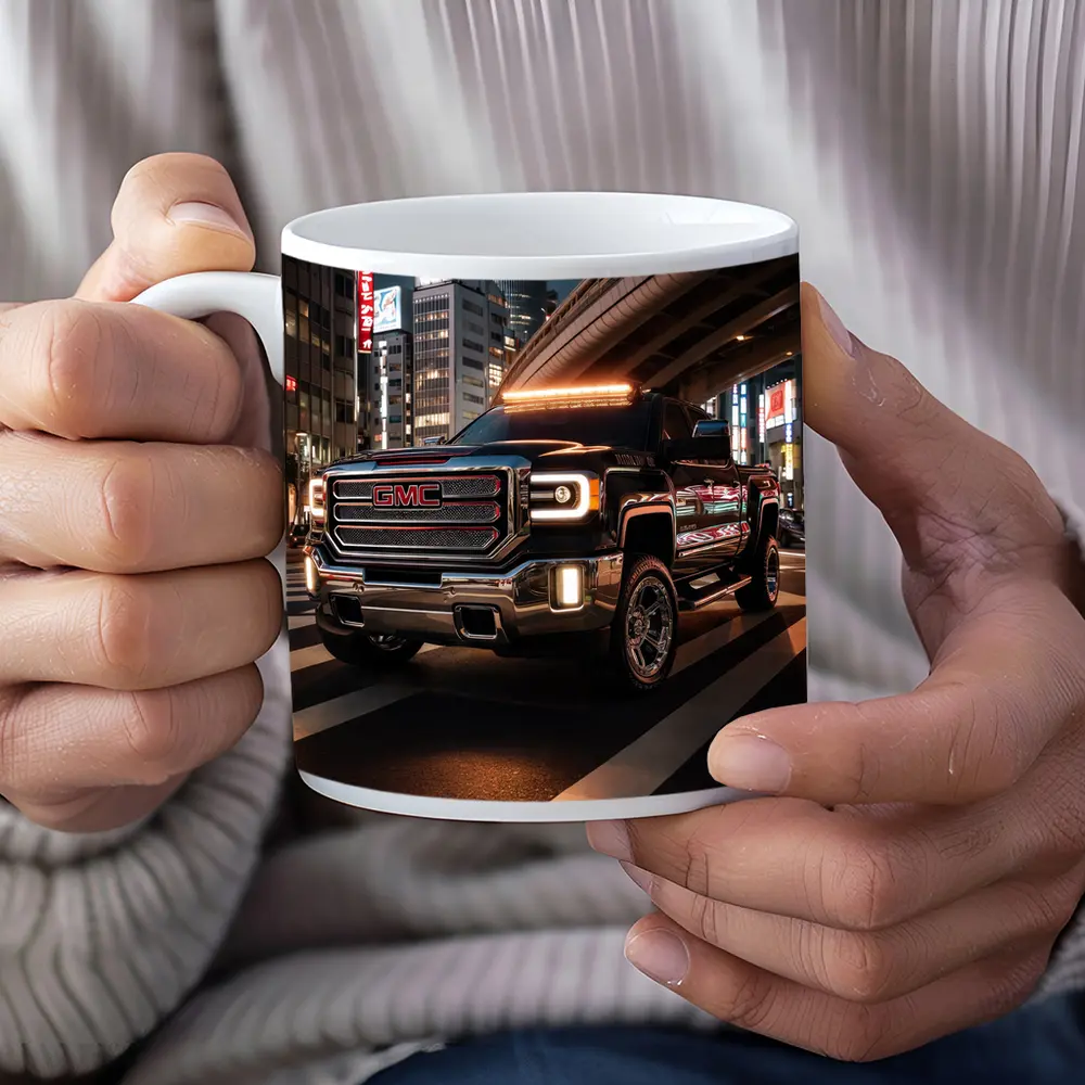 GMC Sierra Truck Tokyo City Night – Mugs