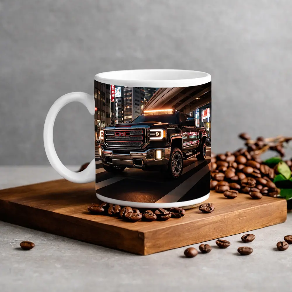 GMC Sierra Truck Tokyo City Night – Mugs